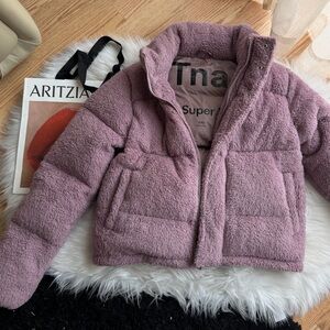ARITZIA TNA THE SUPER PUFF Mauve Jacket